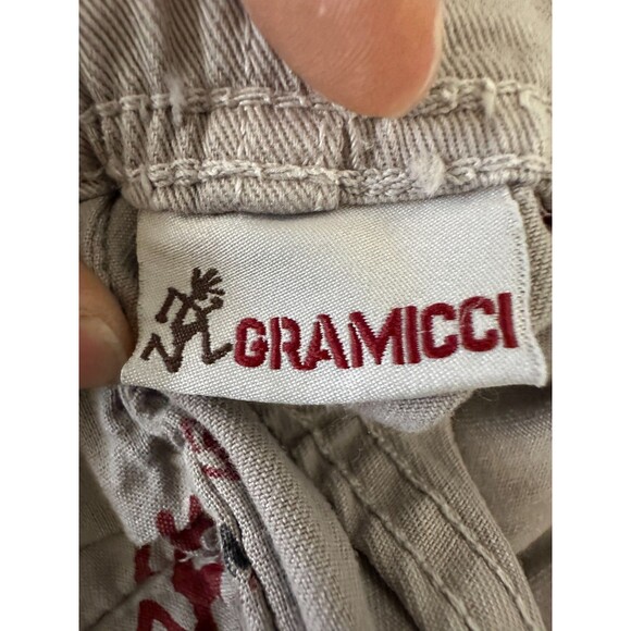 Gramicci Cargo Short Beige Hiking Cotton Pockets Vtg G Series Men's Size Large - Picture 8 of 9